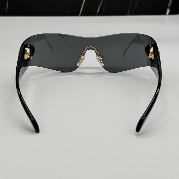 NEW VERSACE VE2280 1002/87 UNISEX BLACK VERSACE SUNGLASSES VE2280 100287 - Picture 8 of 12
